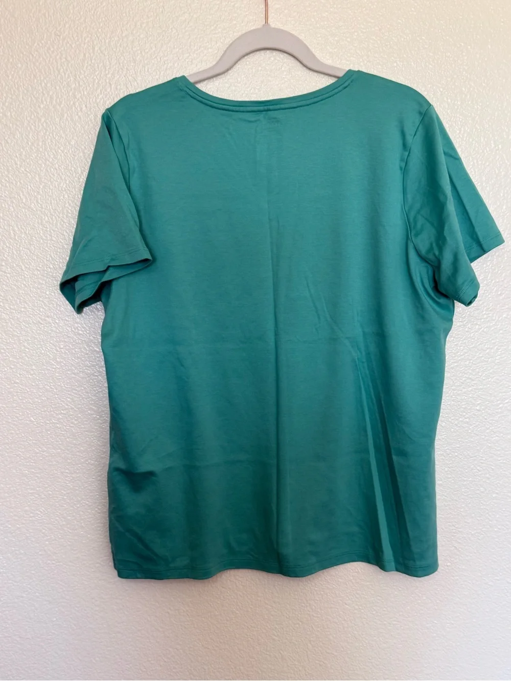 L.L. Bean V-Neck Tee Set in Pink, Teal, Blue & Green - Picture 3 of 9